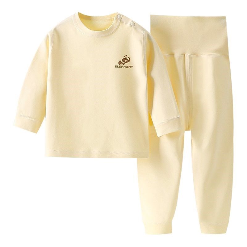 婴儿无骨秋衣秋裤套装儿童内衣打底宝宝高腰护肚裤春秋睡衣家居服,淘宝优惠券,粉丝福利购,淘宝优惠卷