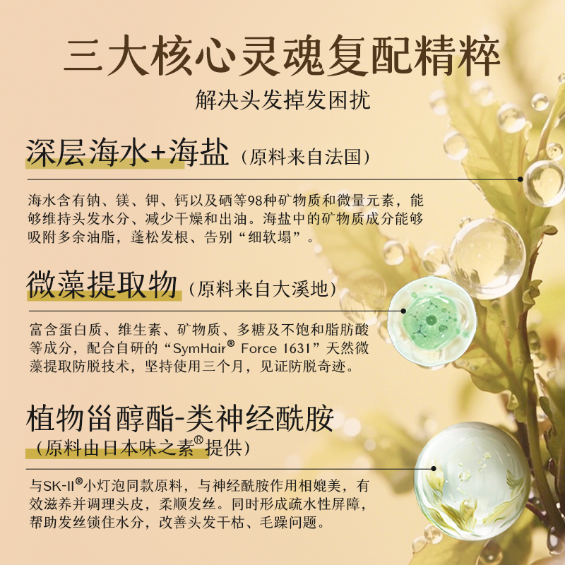 TOGETHAIR托格海儿固发洗发水发质深海海洋水滋养意大利进口250ml