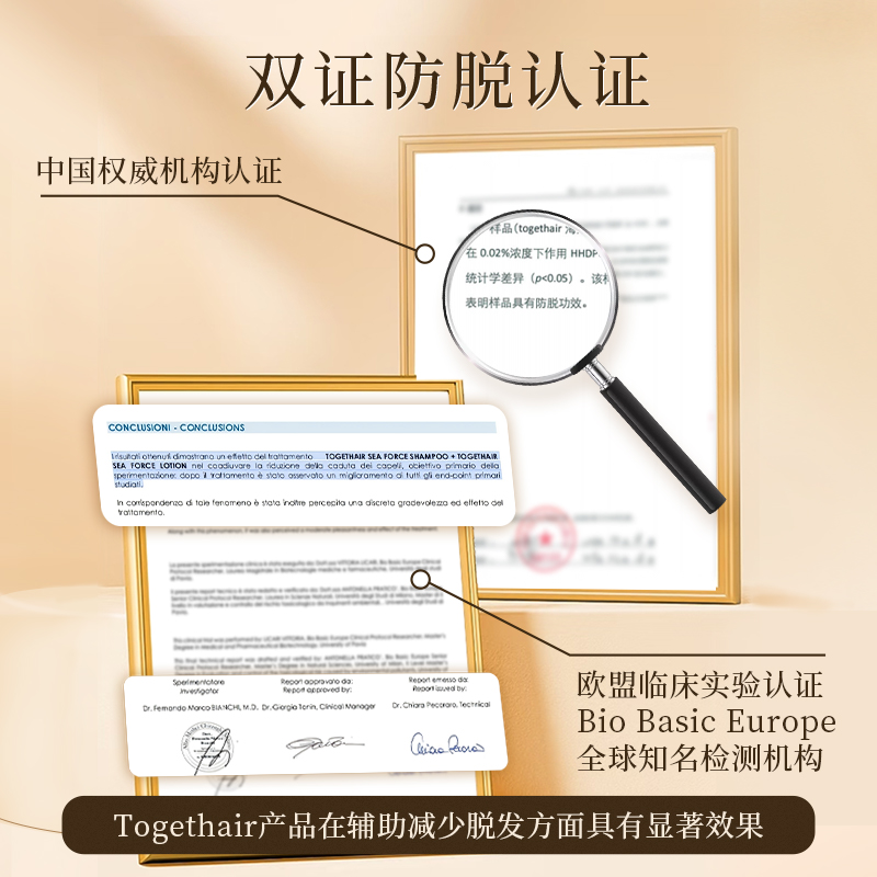 TOGETHAIR托格海儿固发洗发水发质深海海洋水滋养意大利进口250ml