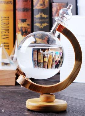 创意玻璃工艺品摆件地球仪旋转天气预报瓶风暴瓶情人节家居饰品