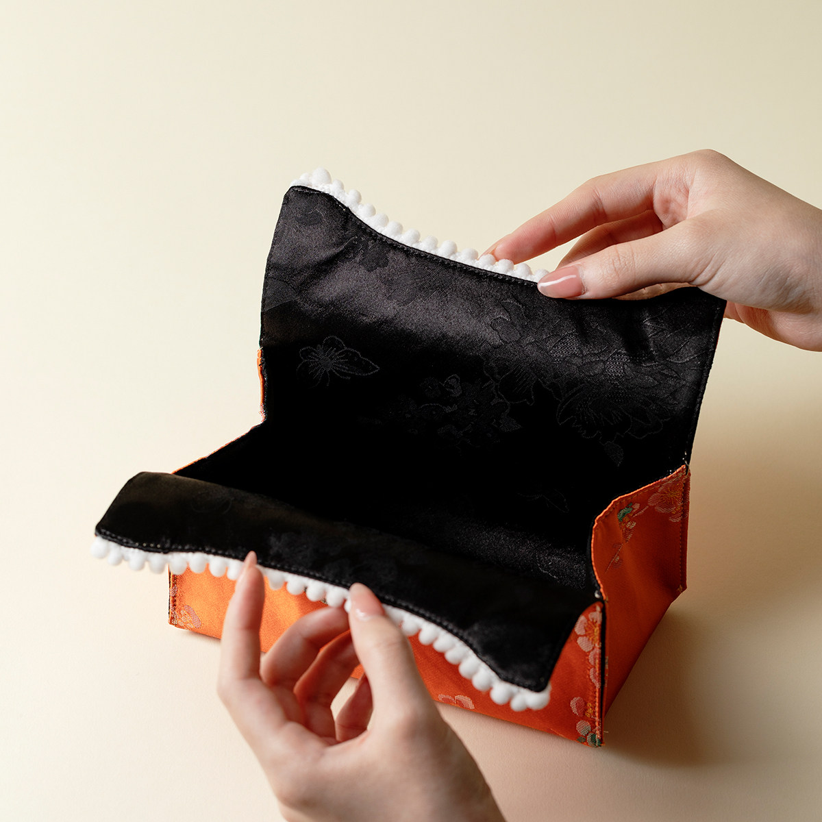 无落创意居家布艺纸巾盒刺子绣蝴蝶抽纸盒客厅车载纸巾收纳包装饰,淘宝优惠券,粉丝福利购,淘宝优惠卷