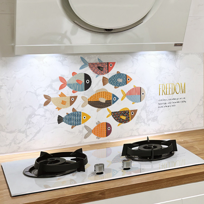 厨房防油贴纸防水耐高温自粘墙贴翻新遮丑墙纸油烟机灶台墙面贴膜,淘宝优惠券,粉丝福利购,淘宝优惠卷