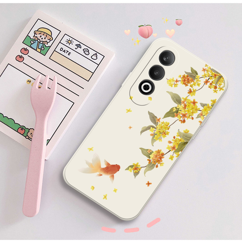 桂花金鱼适用oppok12手机壳oppor17套r15梦境版k13turbo软壳k10pro男女k11新款k12x国风k7高级感全包防摔古风 - 图1