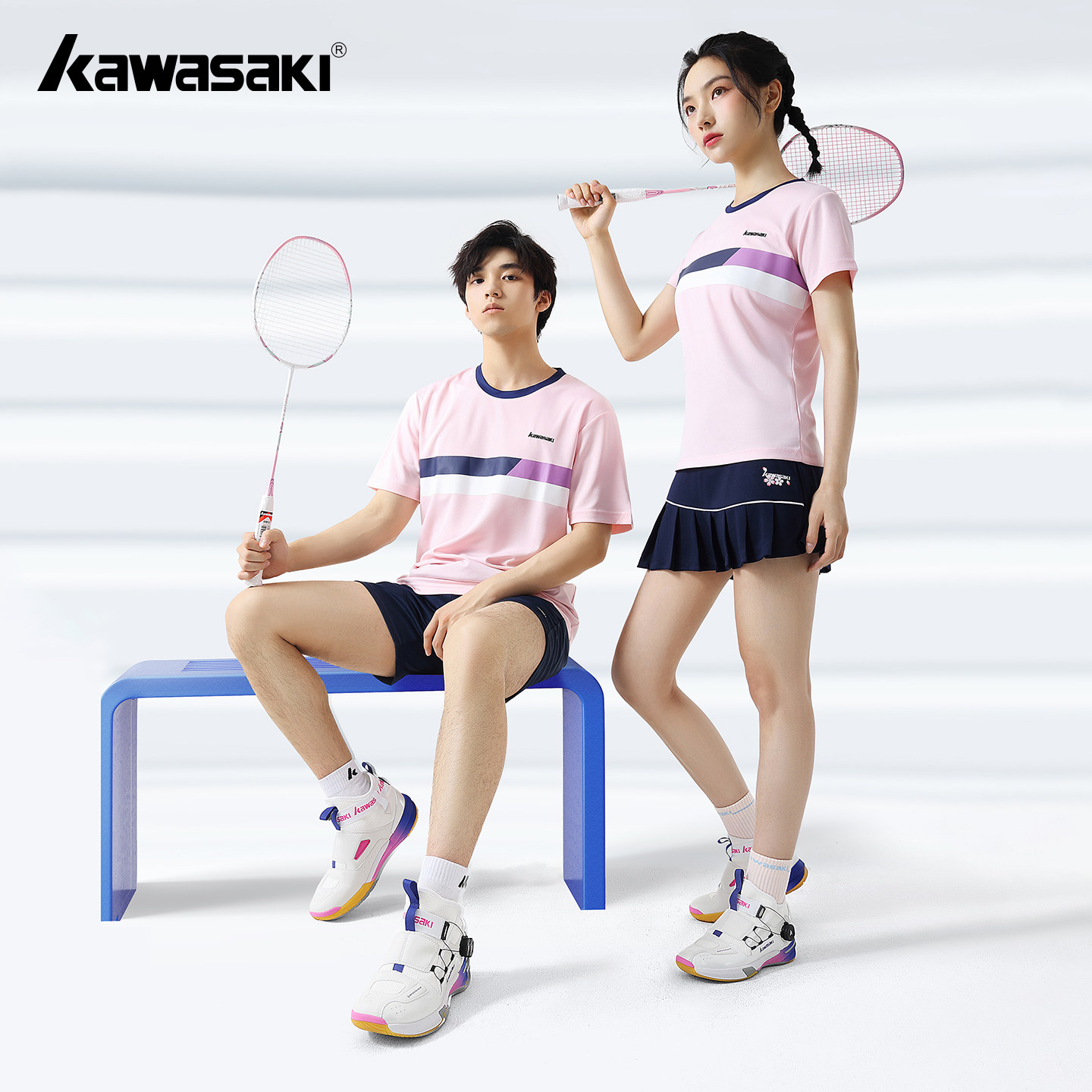 Kawasaki川崎穿越2.0 专业羽毛球鞋耐磨防滑减震男女款运动训练鞋,淘宝优惠券,粉丝福利购,淘宝优惠卷