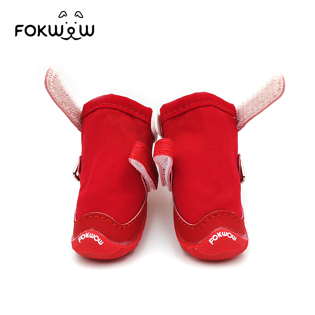 fokwow旗舰店大红薄厚绒棉鞋小型犬比熊泰迪冬宠物软底狗狗鞋子,淘宝优惠券,粉丝福利购,淘宝优惠卷