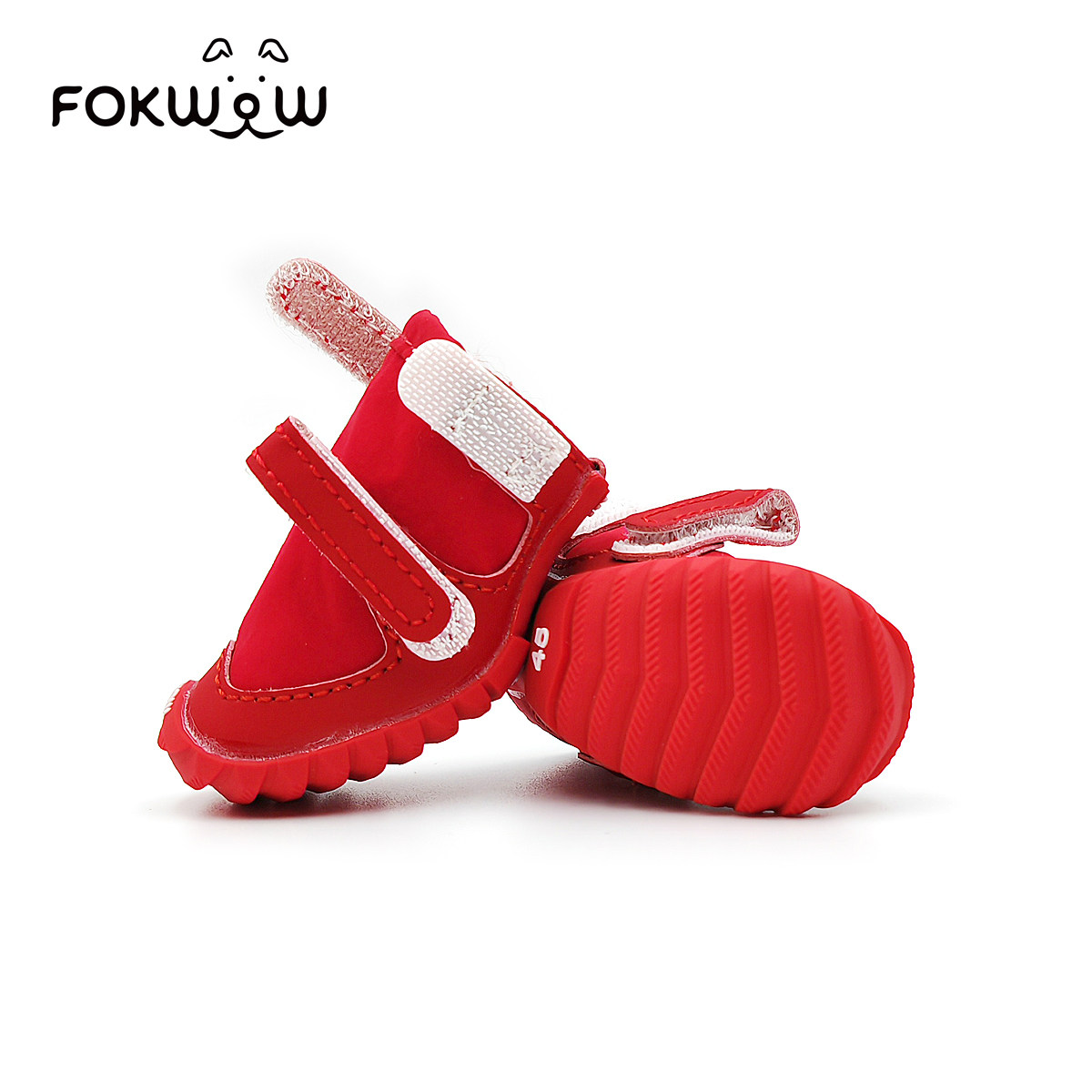 fokwow旗舰店大红薄厚绒棉鞋小型犬比熊泰迪冬宠物软底狗狗鞋子,淘宝优惠券,粉丝福利购,淘宝优惠卷
