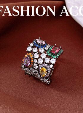 开口高级感戒指中古vintage女小
