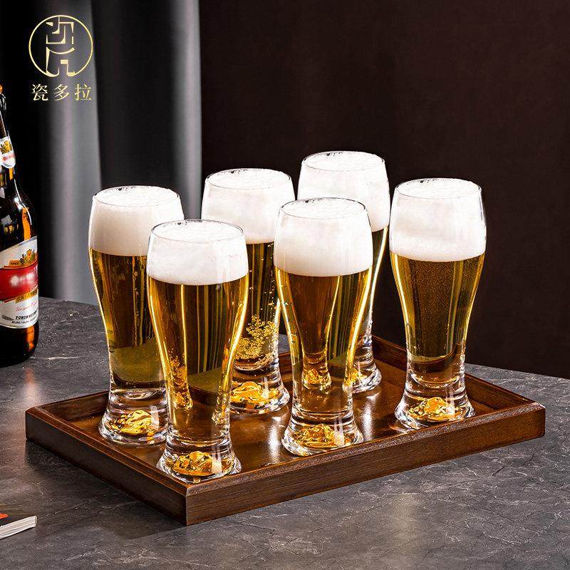 轻奢高档蓝山啤酒杯大容量ins风家用玻璃果汁杯扎啤杯酒店用水杯,淘宝优惠券,粉丝福利购,淘宝优惠卷