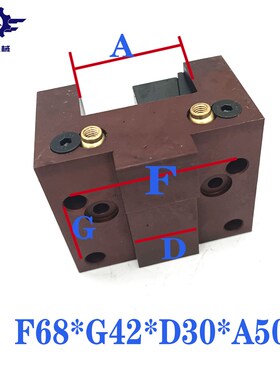 数控车床台湾六鑫刀塔刀座端面刀夹开口方刀座斜车液压多工位刀座