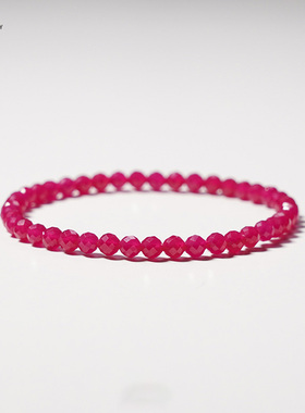 红宝石红色手串彩宝男女