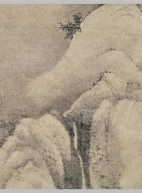 清 王翚 仿李成雪霁图 古山水风景人物国画 高清 艺术微喷 装饰画