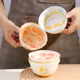 Cute pet cartoon rice bowl * 4 internet celebrity styles with high appearance and cute ceramic rice bowl set household tableware bowl utensils