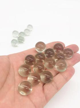 玻璃球弹珠16mm17mm19㎜22mm实心透明玻璃球自喷漆