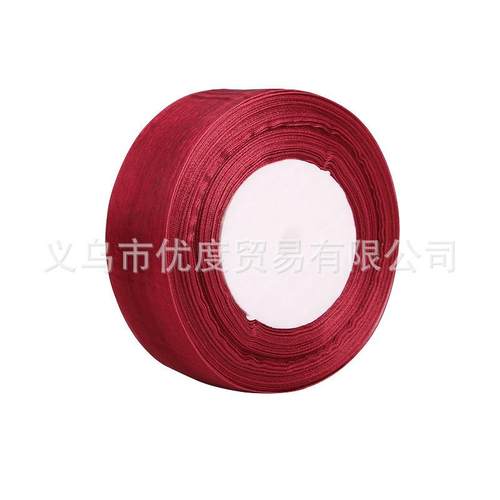 4cm厘米纱带雪纺纱彩色丝带diy蝴蝶结礼品包装手工玫瑰花丝带缎带 - 图3