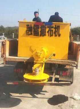 现货融雪剂撒布机市政路面养护融雪剂撒布车汽油手推撒盐机