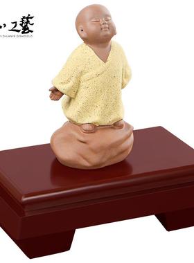 石头奇石底座长方形花瓶盆景佛像玉石观赏石工艺品摆件托架可定做