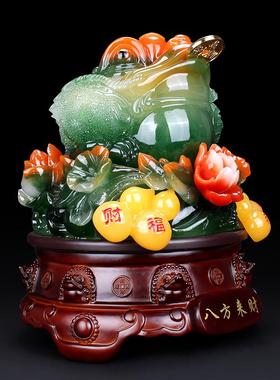 大德仁金蟾摆件三足金蝉档口店铺收银台开业礼品工艺装饰摆设