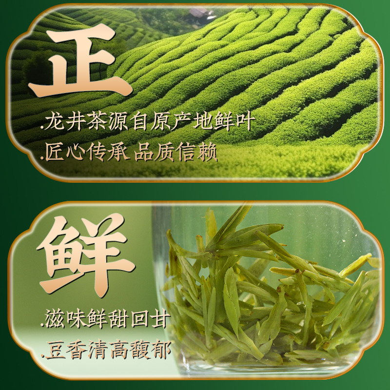 茶叶绿茶 正宗杭州2025新茶明前老茶树龙井茶送礼长辈自己喝罐装