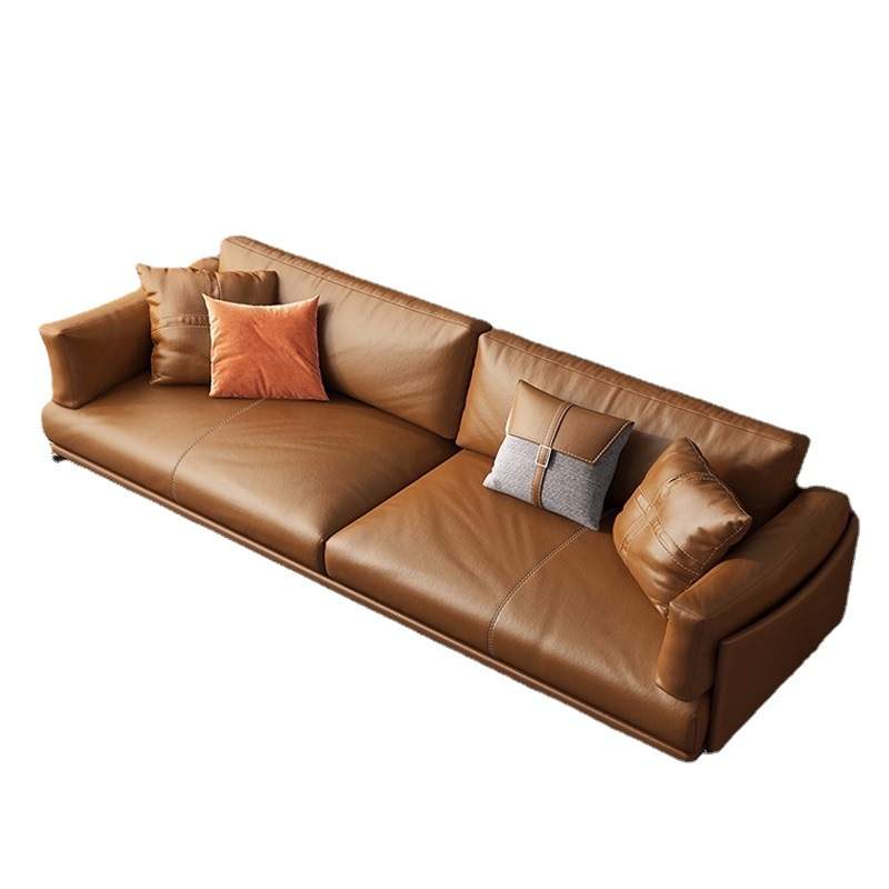 办公室沙发接待室西皮三人位办公沙发简约现代商务茶几组合套装 - 图3