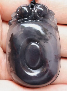 天然28*42*11mm 49g玉石挂牌 桂林鸡血玉石吊牌 高端上朗料玉化红