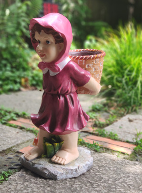 人物花盆摆件大号多肉创意可爱卡通造型户外人像阳台庭院花园别墅