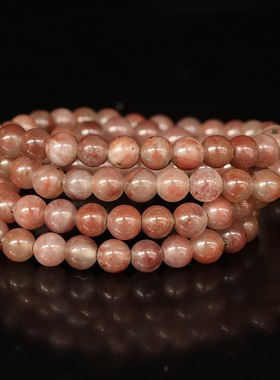 天然桂林鸡血玉石手链田湾料黄色手串女士6*6mm108颗35g手链