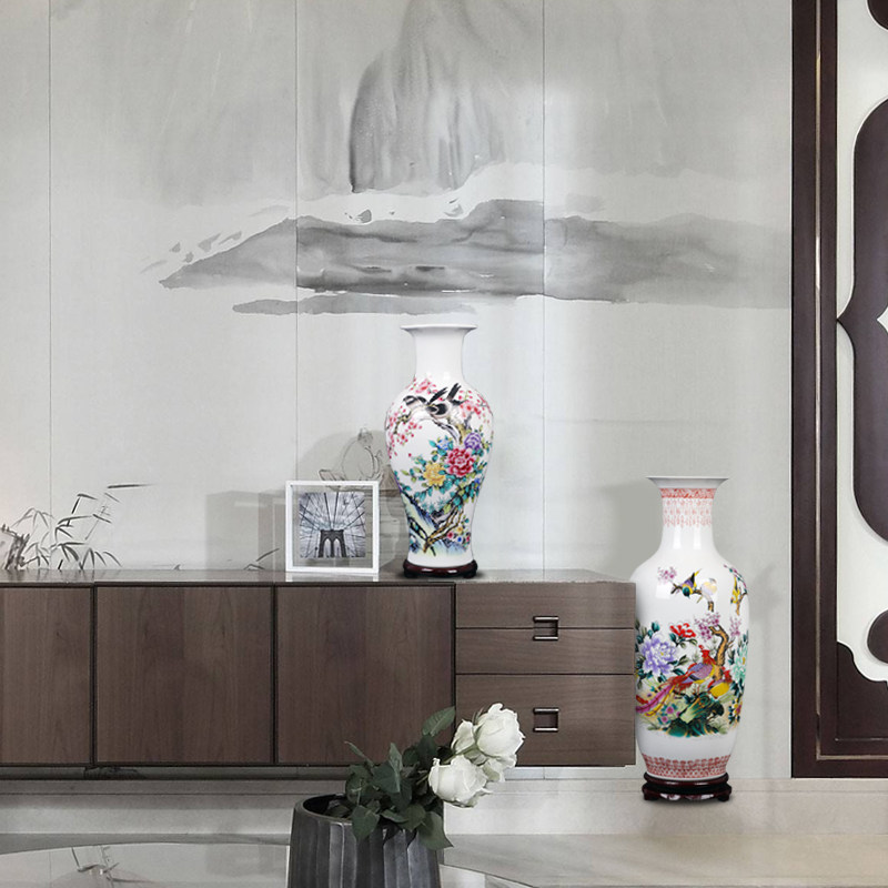 景德镇陶瓷器仿古青花瓷大花瓶摆件客厅富贵竹插花家居工艺装饰品,淘宝优惠券,粉丝福利购,淘宝优惠卷