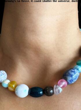 SIMPLETHREE原创金曜石项链