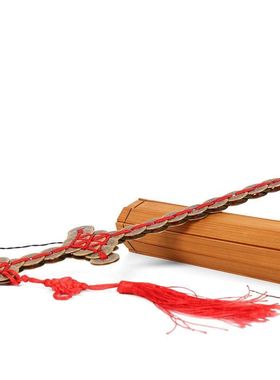 纯铜铜钱剑摆件铜器剑古钱币摆件家居饰品