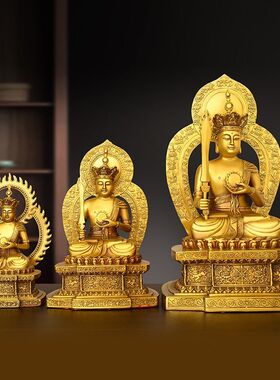 纯铜虚空藏摆件黄铜虚空藏菩萨佛像家用供养神像生肖守护神本命佛