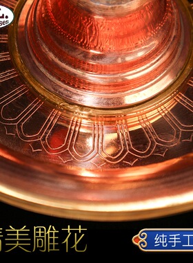 新品藏式法器红铜雕花护法杯 供z护法供酒专用 加厚纯铜供杯 居家