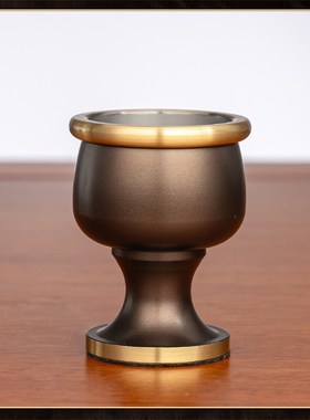 极速纯铜供酒杯道l观财神爷上供茶杯净水杯供供奉关公铜杯子拜神