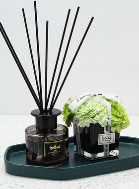 样板房卫生间摆件样板间卫浴装饰品洗手间香薰浴室柜台面托盘套装