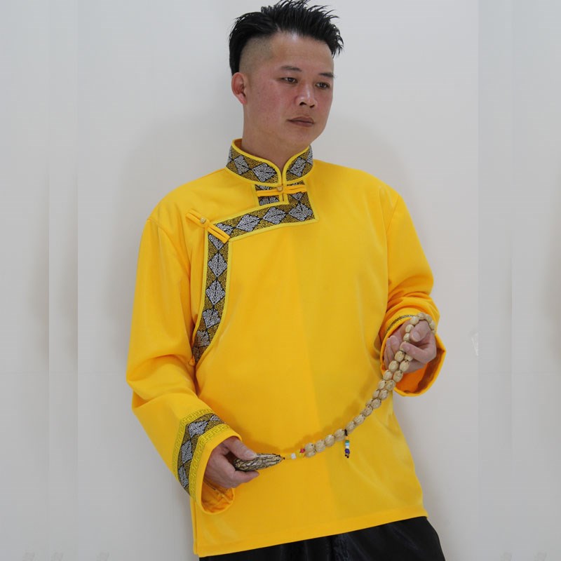 藏民族服装上衣藏式生活装锅庄舞休闲藏装藏衣22年新款宽松男衬衣 - 图2