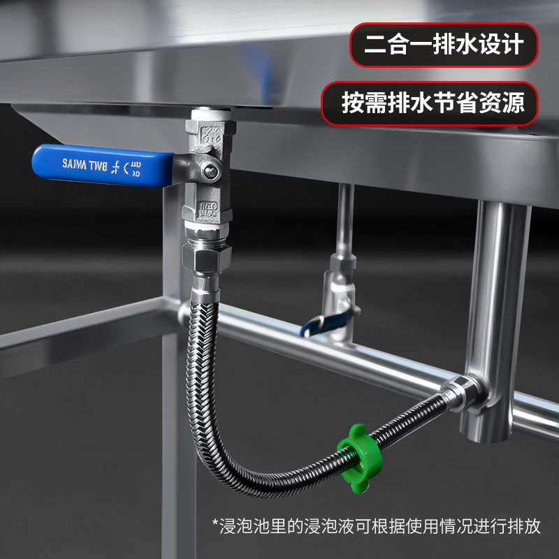 可定做不锈钢脚踏式洗手池商用食品厂饭店单人多人医用水池消毒池,淘宝优惠券,粉丝福利购,淘宝优惠卷