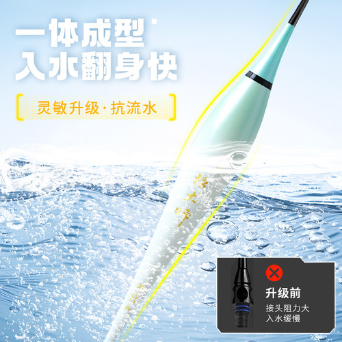 刘志强钓具夜光漂日夜两用咬钩变色高灵敏醒目不刺眼超亮电子浮漂 - 图0