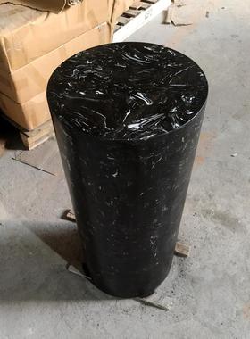 大理石圆柱摆件轻奢风格客厅雕塑酒店展示石柱装饰