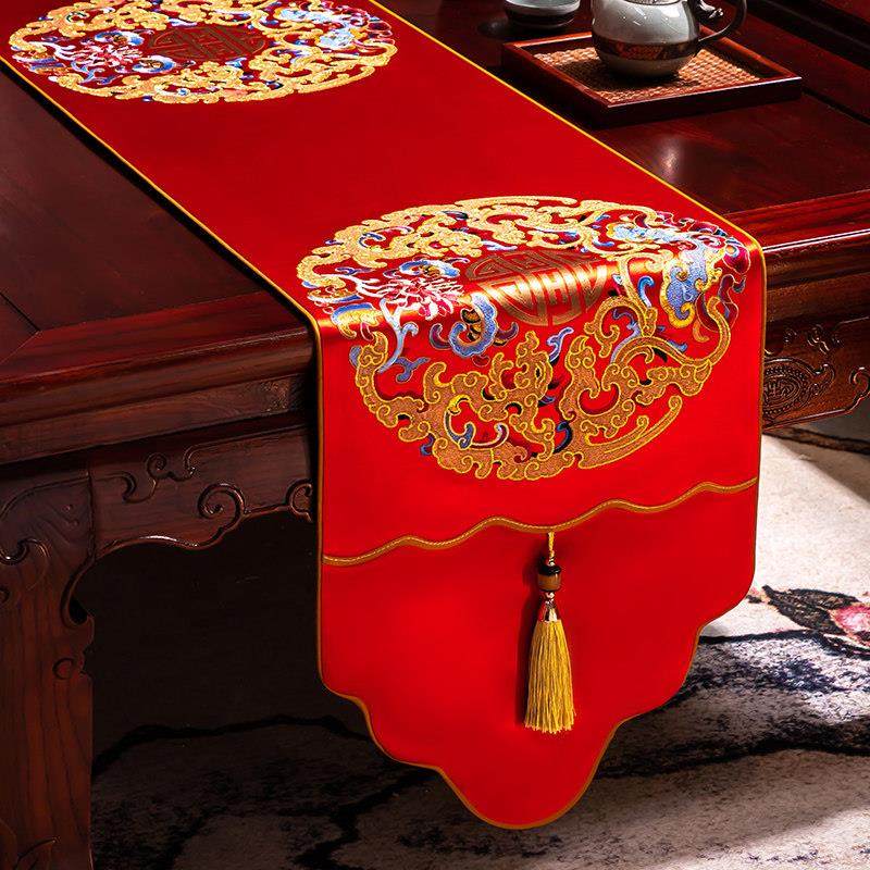 桌旗防水新中式禅意茶旗轻奢高端餐桌布长条中式床旗茶席茶桌垫布,淘宝优惠券,粉丝福利购,淘宝优惠卷