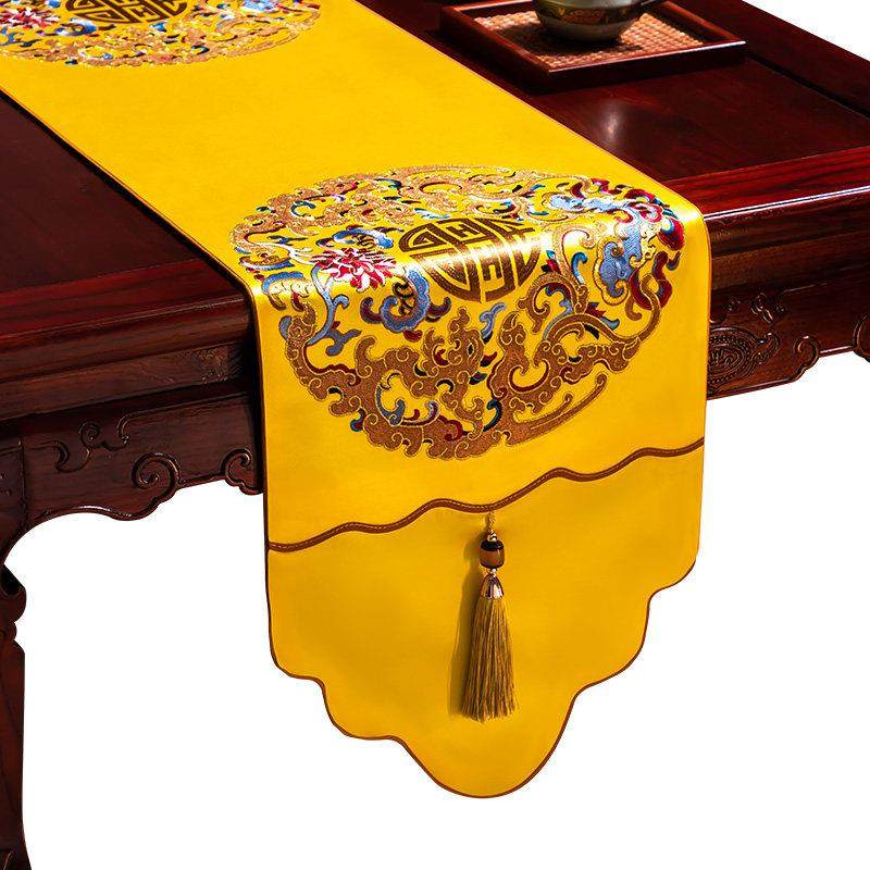 桌旗防水新中式禅意茶旗轻奢高端餐桌布长条中式床旗茶席茶桌垫布,淘宝优惠券,粉丝福利购,淘宝优惠卷