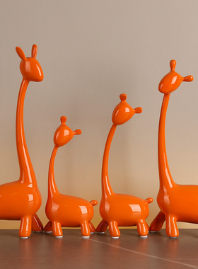 三口之家鹿摆件玄关家居客厅电视柜桌面酒柜装饰品轻奢乔迁礼品