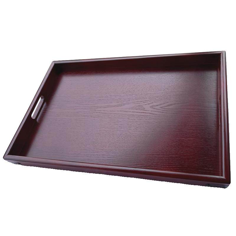 暗红色木托盘木质茶盘长方形水杯托盘复古木盘子杯盘家用酒杯盘,淘宝优惠券,粉丝福利购,淘宝优惠卷