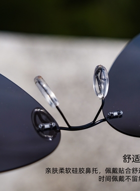 变色无框开车专用超轻偏光眼镜