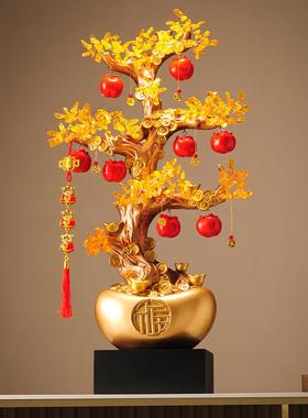 新中式树脂植物客厅卧室摆件送礼