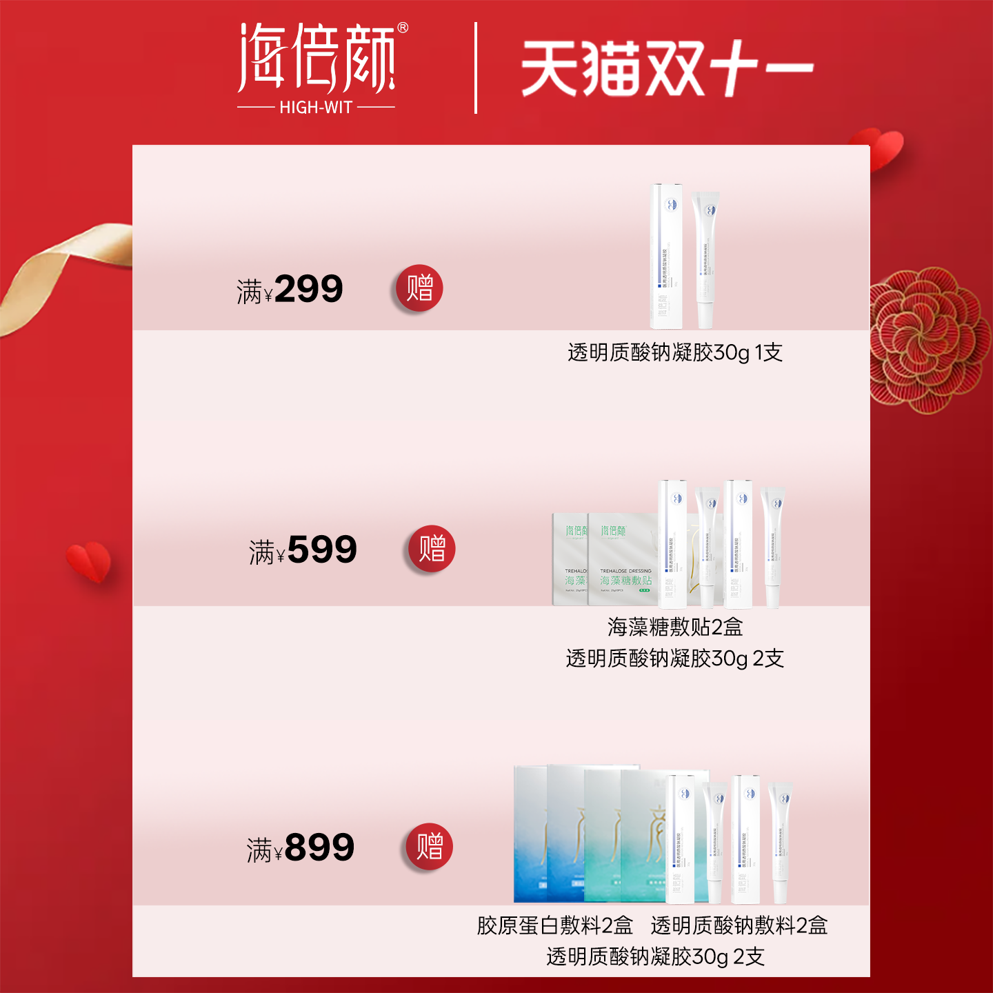 医用透明质酸钠修复凝胶伤口敷料修护医美敏感痤疮痘印官方旗舰店