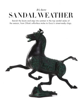 中式样板间装饰品 纯铜马踏飞燕书房博古架摆件仿古青铜器工艺品