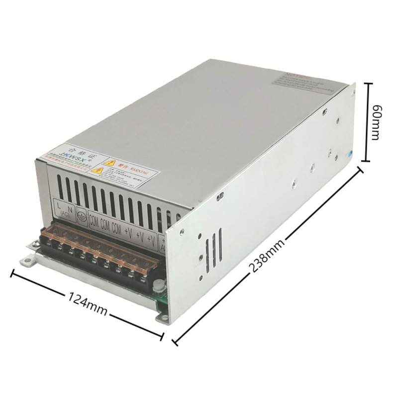 乐清惠科MS-800W-24/MS-1000-48开关电源AC110转DC24V 48V电源盒 - 图2