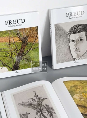 现代简约样板间装饰真书FREUD艺术画册书房书柜摆件摄影仿真道具