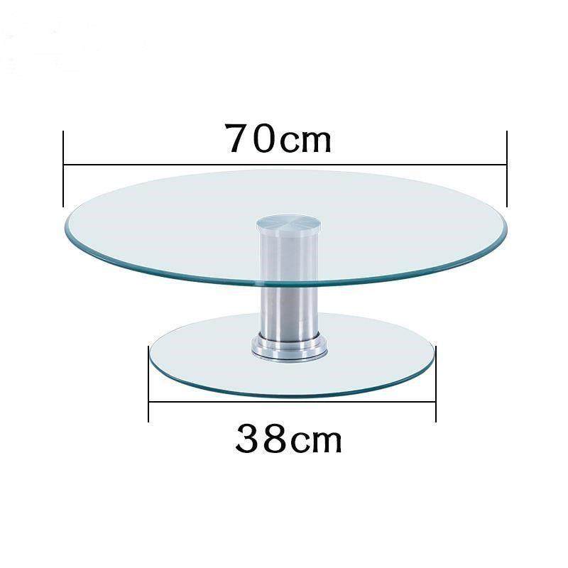 双层餐桌转盘钢化玻璃加高转台二层酒水架酒店展示台圆桌转盘家用,淘宝优惠券,粉丝福利购,淘宝优惠卷