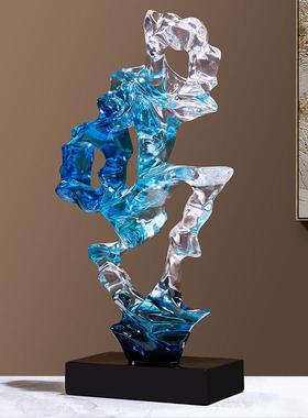 新中式太湖石玄关装饰摆件高级感客厅电视柜酒柜办公室艺术工艺品