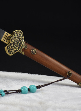 龙泉市刀剑工艺品T10烧刃刻花唐